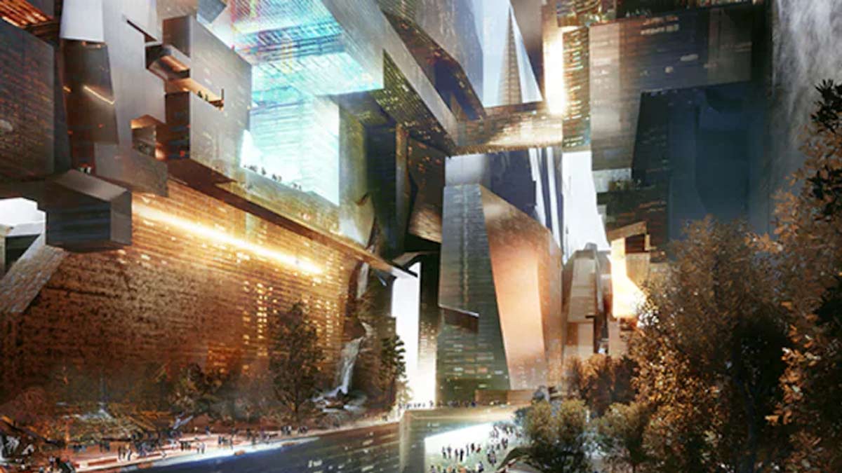 Future Mirror City Revealed in Saudi Arabia's Desert