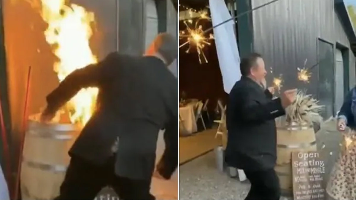 Guy Sets Fire to the Wedding Venue