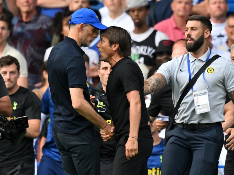 Tottenham Manager Conte Clashes with Chelsea Manager Tuchel