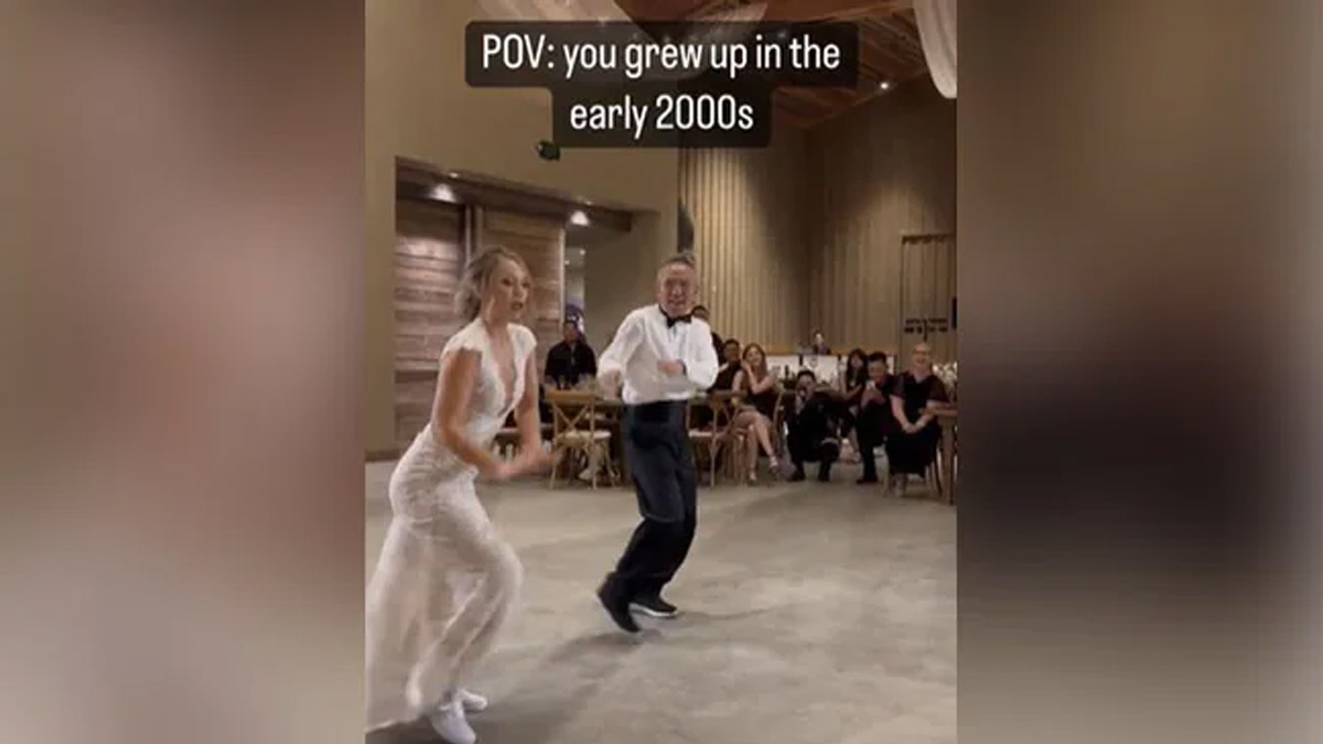 Dance Moves of the Bride and Her Father Astound Internet Users