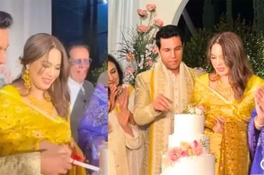 Randeep Hooda and Lin Laishram's Cuts Wedding Cake After Wedding