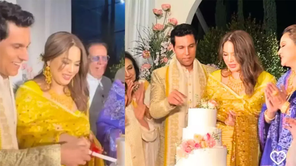 Randeep Hooda and Lin Laishram's Cuts Wedding Cake After Wedding
