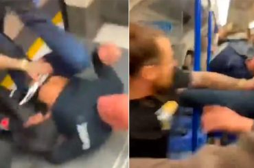 A Fight Breaks Out On A Crowded London Train